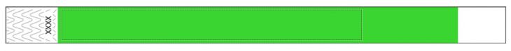 Custom 3/4" Neon Green Tyvek Wristbands - Add Your Logo/Text main image